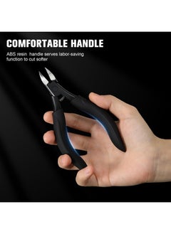 BEZOX Comfort Grip Ingrown Toenail Clippers For Thick Toenails - Precision Thick Toe Nail Clipper For Ingrown And Curly Nails, Toenail Scissors For Seniors  - Image 4