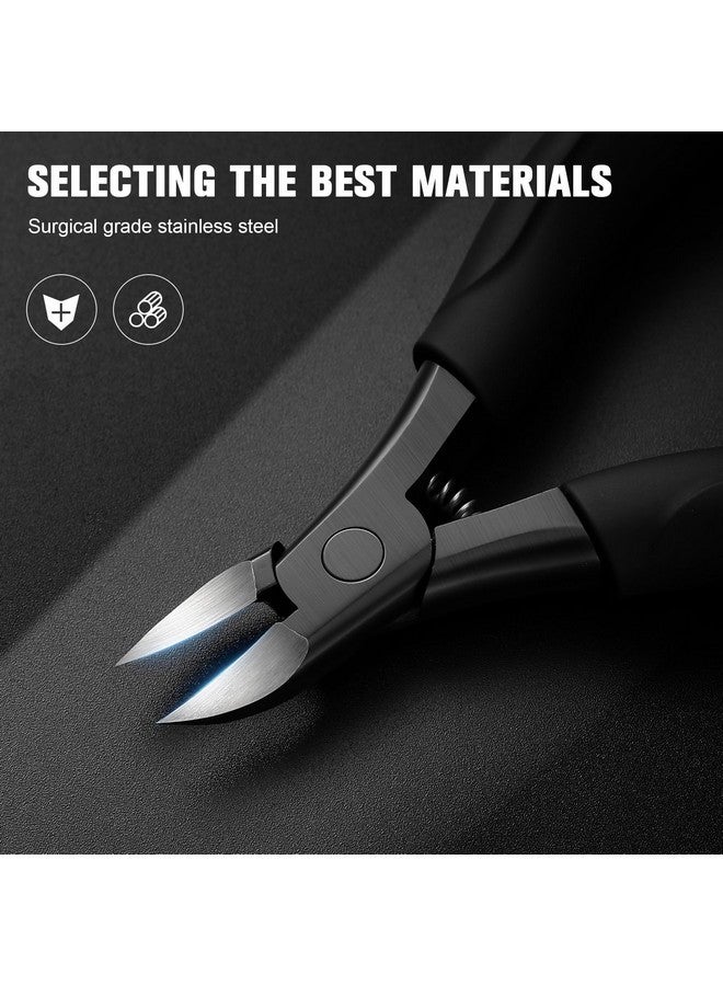 BEZOX Comfort Grip Ingrown Toenail Clippers For Thick Toenails - Precision Thick Toe Nail Clipper For Ingrown And Curly Nails, Toenail Scissors For Seniors - Image 2