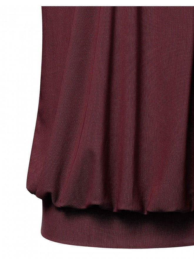 Timeson Work Blouses for Women Fashion 2022, Women's Dress Shirts Long Sleeve Banded Bottom Tops Office Wear Tunics Tops for Women Business Attire Clothes Loose Fit Professional Formal Career Tops - Image 3