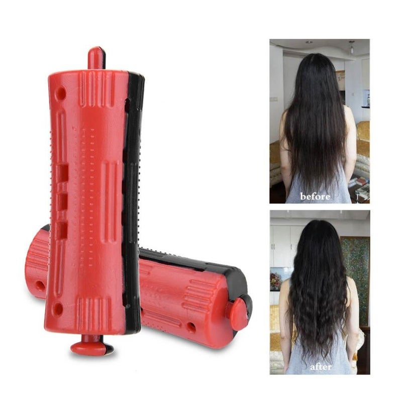woobles Hair Rollers with Rubber Band, 6Pcs Salon Standard Wave Rods Heat Perm Curling 1-6 Sizes Hair Clip Curlers DIY Hairdressing Tool for Girls Women(#1(3cm / 1.2inch)-#1(3cm / 1.2 Inch) - Image 3