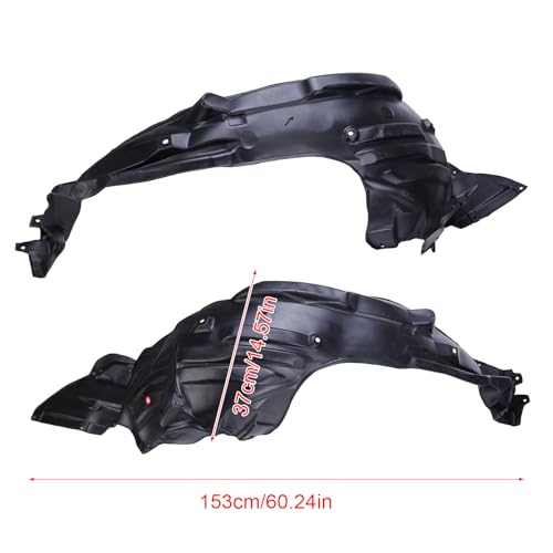 moseiny 2PCS Front Feft and right Fender Liner for Subaru BRZ 2013 2014 2015 2016 2017 2018 2019 2020 Front Driver & Passenger Side Front Wheel Fender Splash Guard 59110CA011 59110CA001 - Image 4