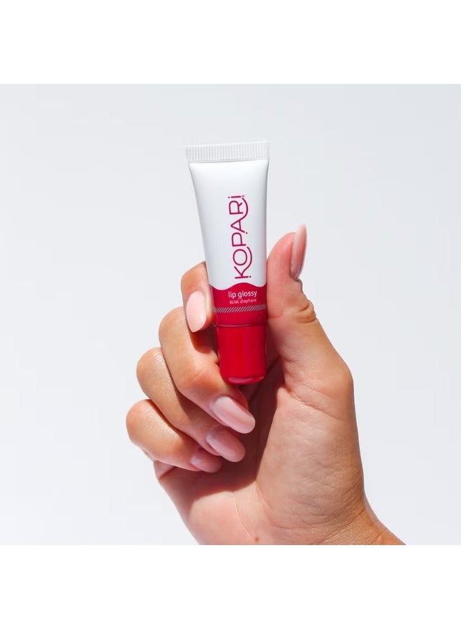 Kopari Beauty Moisturizing Lip Glossy with Shea Butter, Coconut Oil and Squalene - Clear - Image 3