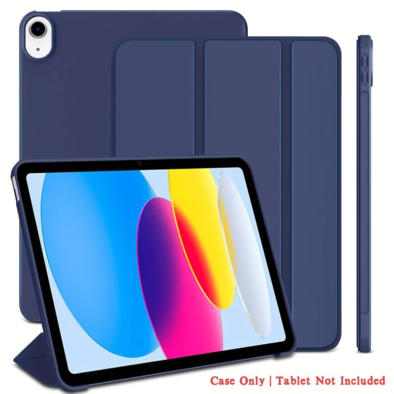 Dark Green Tri Fold Magnetic Stand Case for iPad 10th 11th 2022 2025 Protect Cover - Image 1