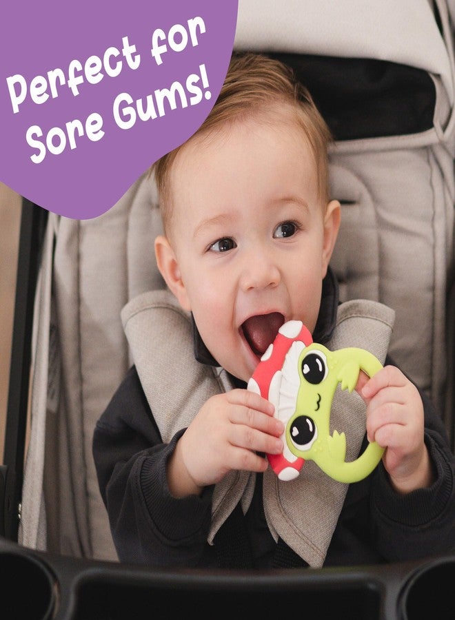 Lamaze Finlee the Frog Teething Toy - Soft Silicone Teether for Baby - Developmental and Sensory Toys with Bright Colors and Unique Textures - Ages 3 Months and Up - Image 2
