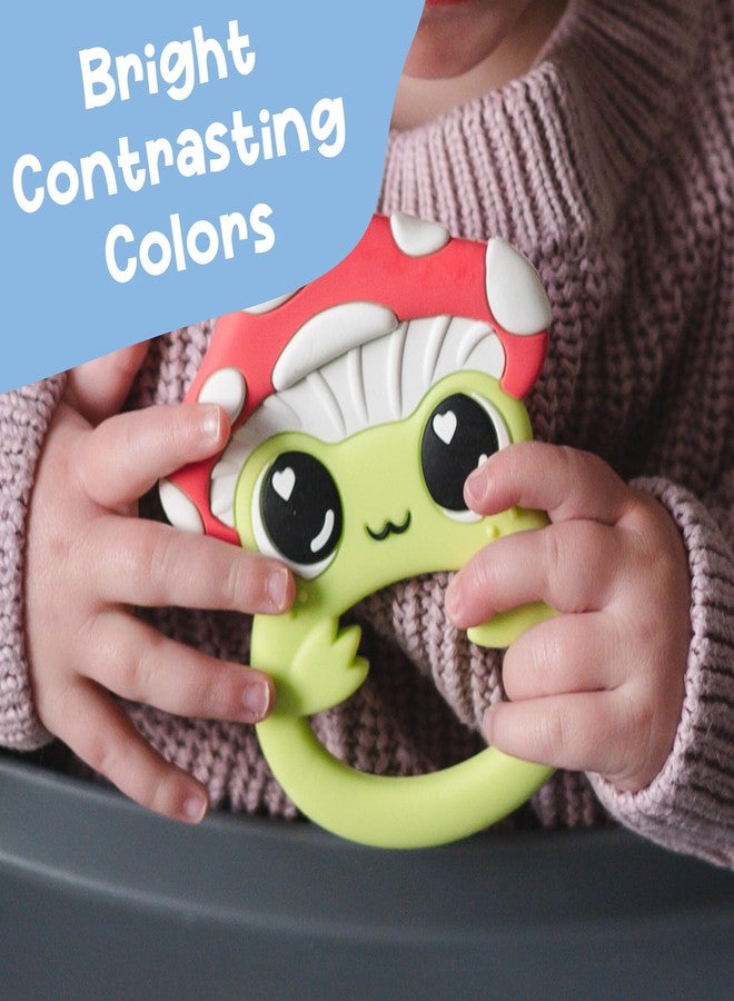 Lamaze Finlee the Frog Teething Toy - Soft Silicone Teether for Baby - Developmental and Sensory Toys with Bright Colors and Unique Textures - Ages 3 Months and Up - Image 3