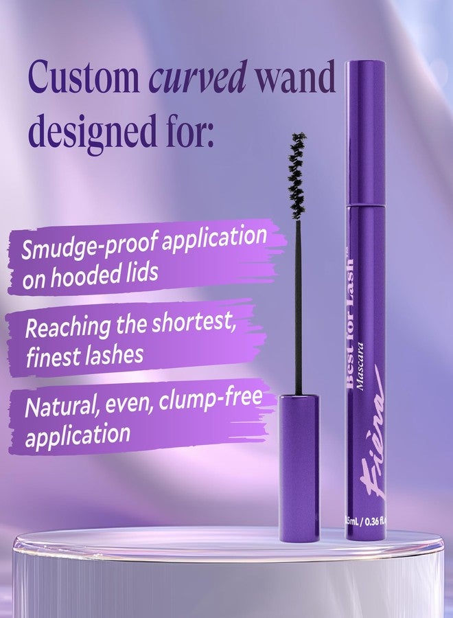 Fièra Best for Lash™ Mascara for Women Over 40 - Volumizing, Lengthening & Lifting Peptide Mascara with Vitamin B5 - Smudge-Proof, Flake-Resistant, Gentle Washable Formula, Black - Image 3