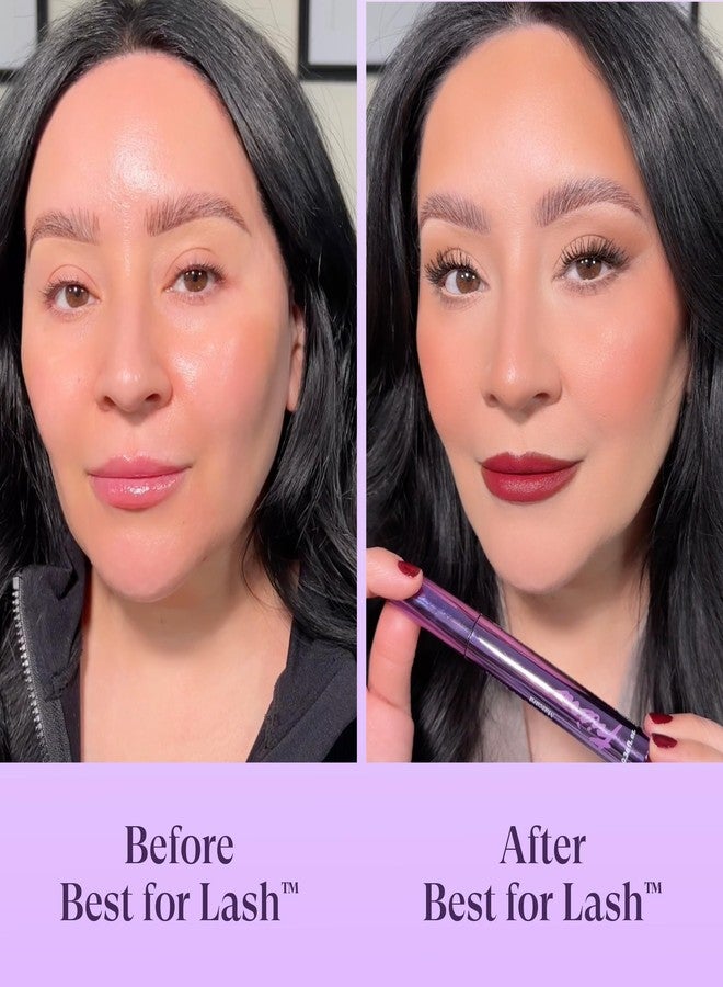 Fièra Best for Lash™ Mascara for Women Over 40 - Volumizing, Lengthening & Lifting Peptide Mascara with Vitamin B5 - Smudge-Proof, Flake-Resistant, Gentle Washable Formula, Black - Image 4