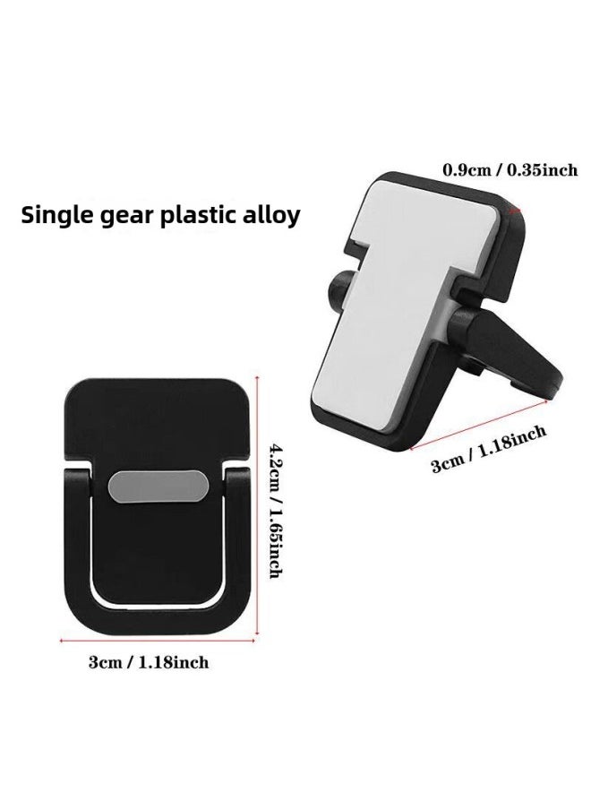 Generic - Mini Laptop Stand Bracket Portable Cooling Rack Gaming Stand This Pad High Invisible Shelf Bracket-Color:Black-Applicable Size:Plastic Single Gear - Image 1
