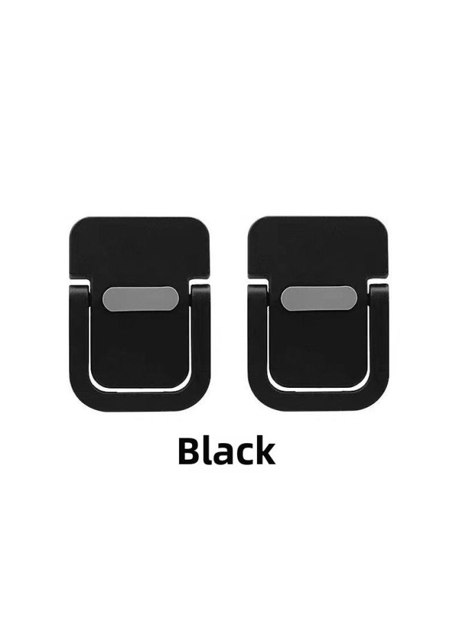 Generic - Mini Laptop Stand Bracket Portable Cooling Rack Gaming Stand This Pad High Invisible Shelf Bracket-Color:Black-Applicable Size:Plastic Single Gear - Image 1