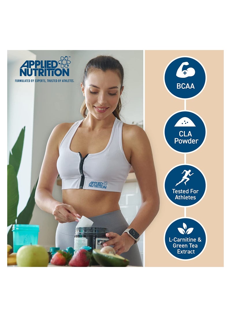 Applied Nutrition مصل اللبن الغذائي التطبيقي - مكمل مسحوق عالي البروتين، منخفض الكربوهيدرات والسكر، لإدارة الوزن مع CLA، L كارنيتين، الشاي الأخضر (1 كجم - 40 حصة) (ميلك شيك الموز)  - Image 4