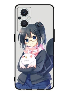 Covernex Protective Case Cover For Oppo Reno 7 Lite Girl Holding Pet Art  - Image 1