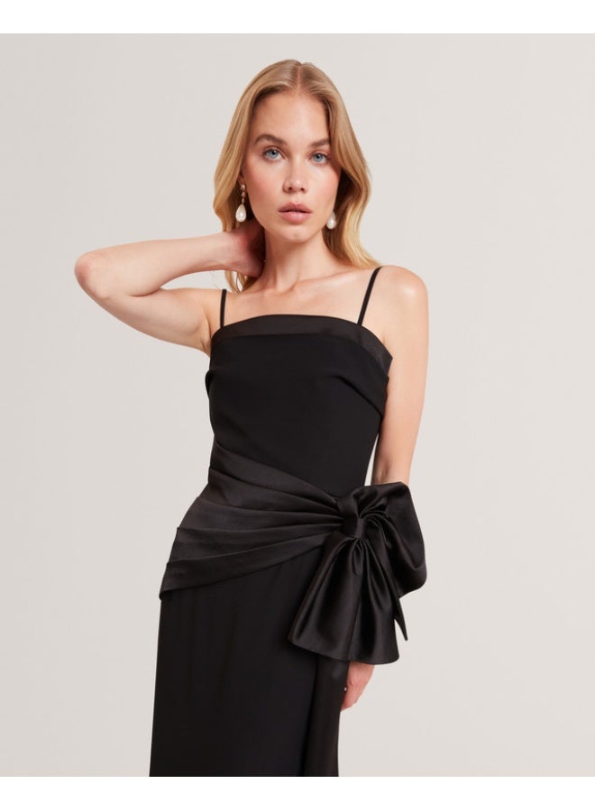 Ted Baker TAILORED SLEEVELESS DRESS WITH SATIN - Image 2