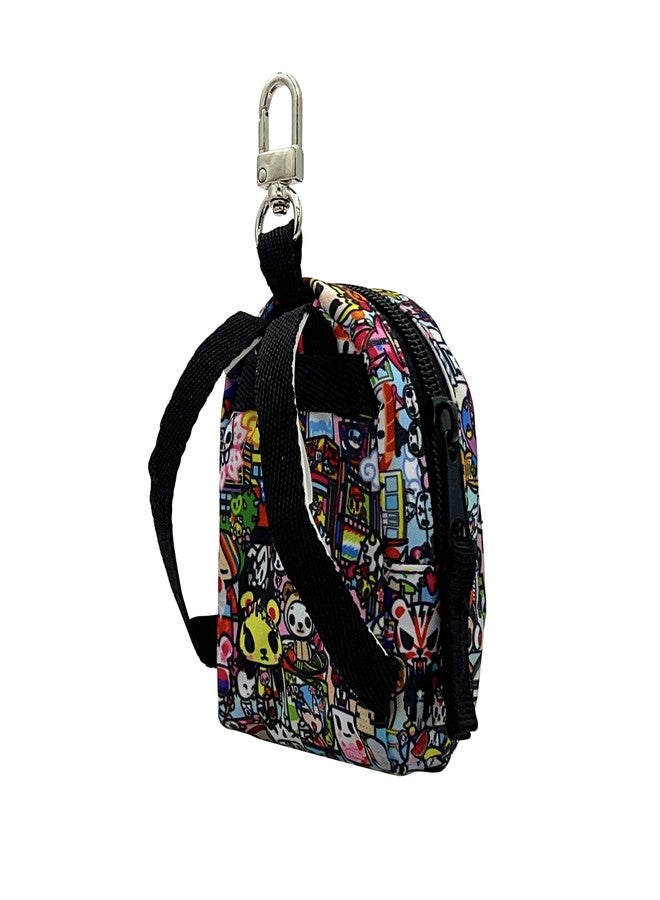 tokidoki Kawaii Micro Backpack Keyring, Black, Small - Image 4