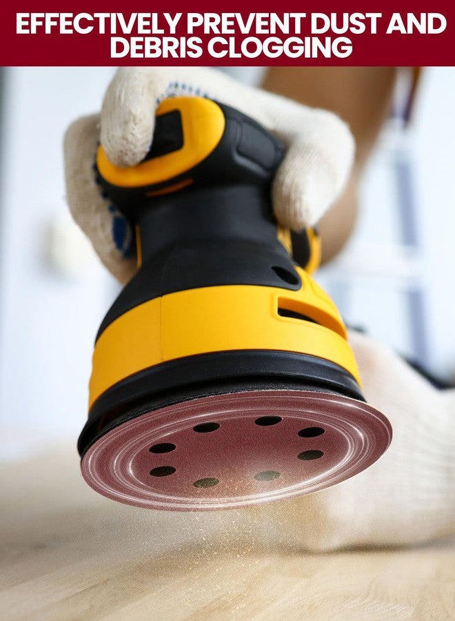 Queekay 350 Pieces 5 Inch 8 Holes Sanding Discs Round Hook and Loop Sandpaper for Random Orbital Sander 60 80 100 120 150 180 220 240 320 400 600 800 1000 1200 1500 2000 Grit - Image 5