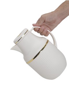 Badraig 2-Piece Coffee And Tea Vacuum Flask Off White/Gold 1 Liter  - Image 2