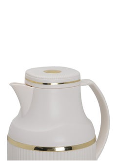 Badraig 2-Piece Coffee And Tea Vacuum Flask Off White/Gold 1 Liter  - Image 4