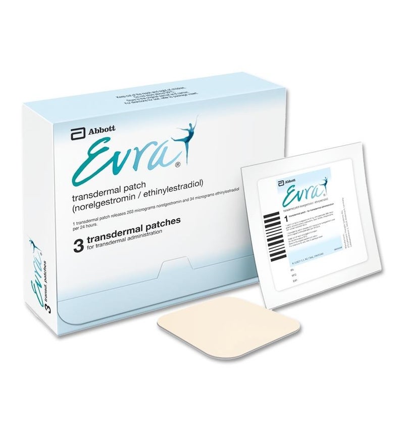 EVRA TRANSDERMAL PATCHES 3S