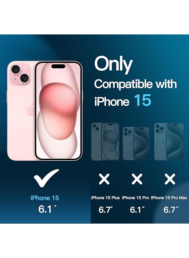 Jetech Screen Protector For Iphone 15 6.1 Inch Tempered Glass Film With Easy Installation Tool Case Friendly Hd Clear 3 Pack - Image 3