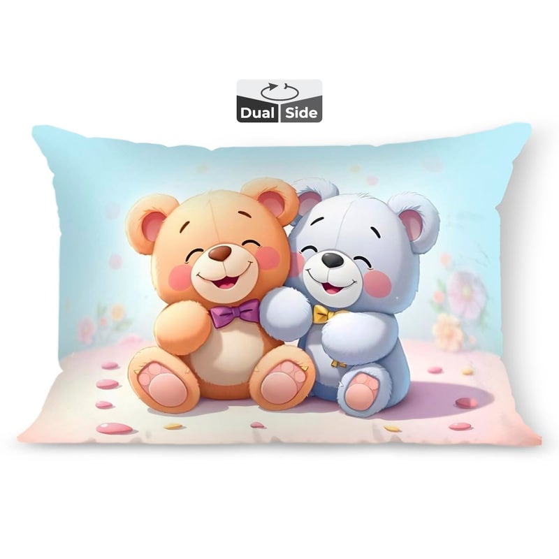 Brizberry ® Kids Pillow Cushion with Super Soft Fabric | Animal & Cartoon Prints | 12x18 inches (Design 24) - Image 1