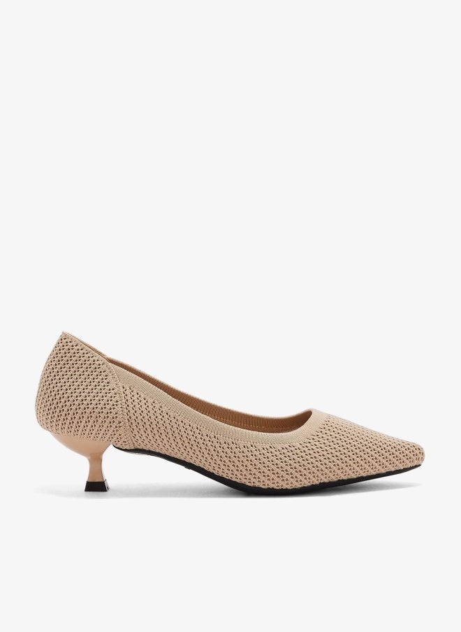 shoexpress Pointed Toe Mid Heel Pumps - Image 1
