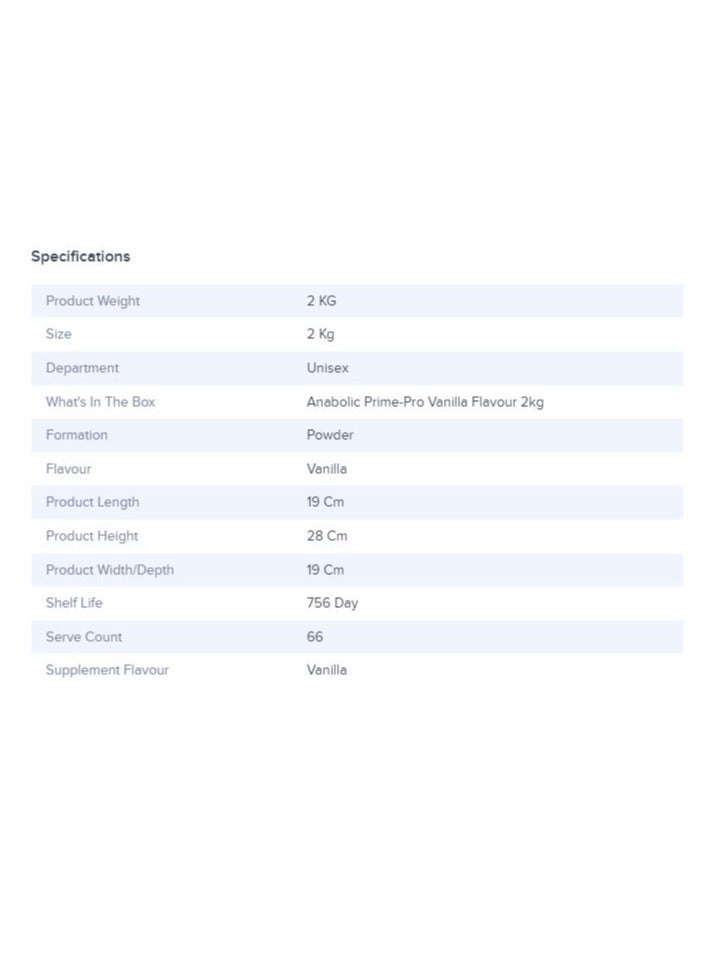 Kevin Levrone Anabolic Prime Pro  (Cookies & Cream, 2Kg) - Image 3