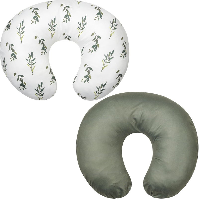 Little Jump Little Jump Nursing Pillow Cover Breastfeeding Pillow Slipcover for Baby Boys  Girls Nursing Pillow Case for Newborn Soft Fabric Fits Snug On InfantOlive Leaf 