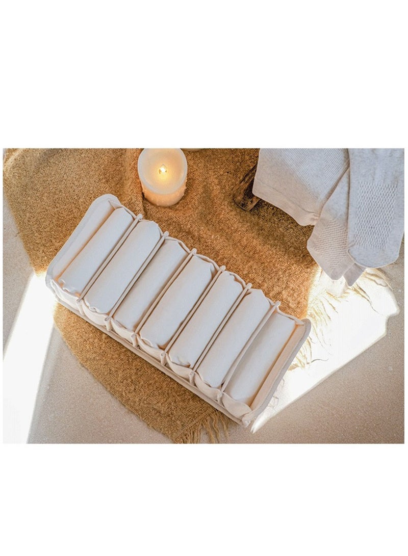 Arabest مجموعة مكونة من 1 منظم للجوارب والملابس الداخلية، 9 خلايا من القماش القابل للطي ومنظمات الخزانة وصناديق التخزين لتخزين الجوارب والملابس الداخلية - Image 5