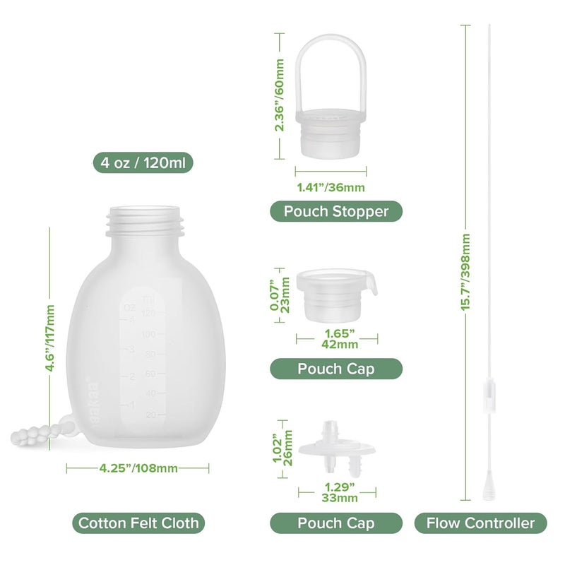 haakaa مجموعة أنبوب التغذية الإضافي من هاكّا - Image 2