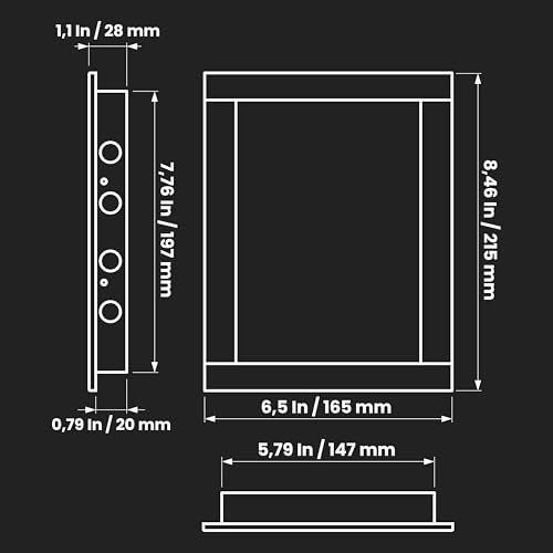 Repa Market 6 x 8 Inch Wall Access Panel for Drywall – White ABS Plastic Wall Hole Cover Plate/Plumbing Access Panel for Drywall & Ceiling/Cover Plates with Latch – Durable Service Hatch - Image 2