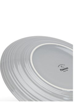 Fissman 2-Piece Dinner Plate 26cm, Porcelain Round Plates Firmina Series, Elegant Golden Rim Dinnerware Set, with Smooth Glossy-Finish Plates  - Image 5