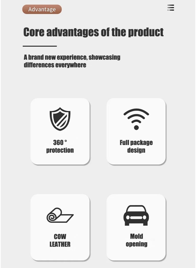 Key protector, suitable for Porsche key protector, perfectly wraps car keys, high-end, wear-resistant. - Image 2