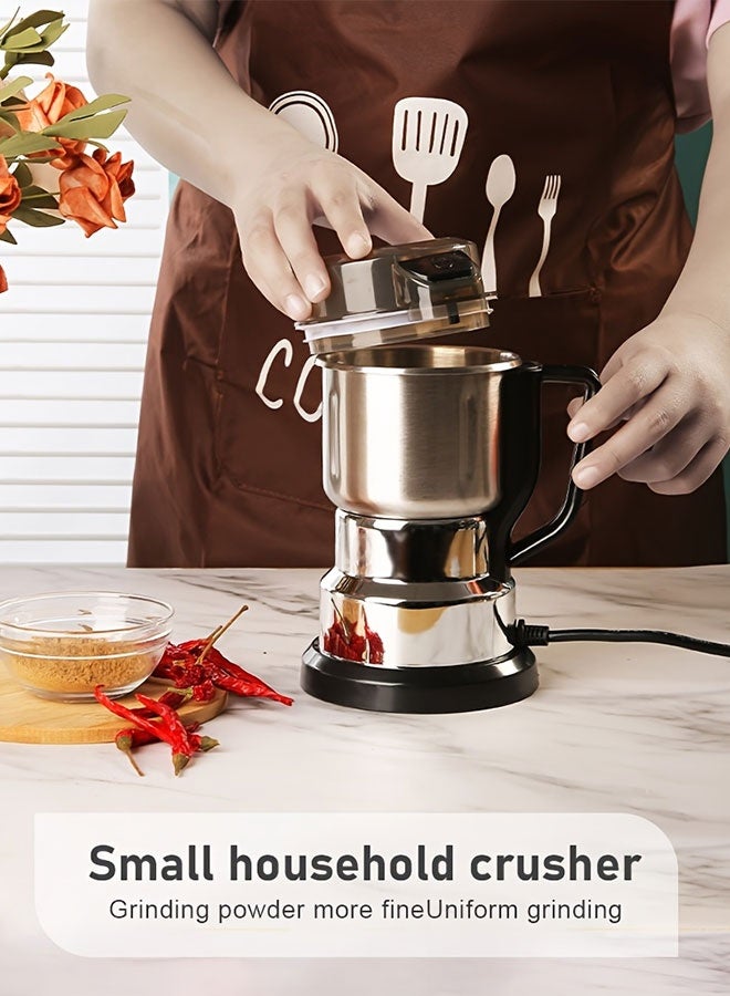وايينيي مطحنة قهوة كهربائية لطحن الحبوب والبهارات والأعشاب إلى مسحوق ناعم موديل منزلي صغير متعدد الوظائف بشفرات ستانلس ستيل 304 مقاومة للصدأ - Image 3