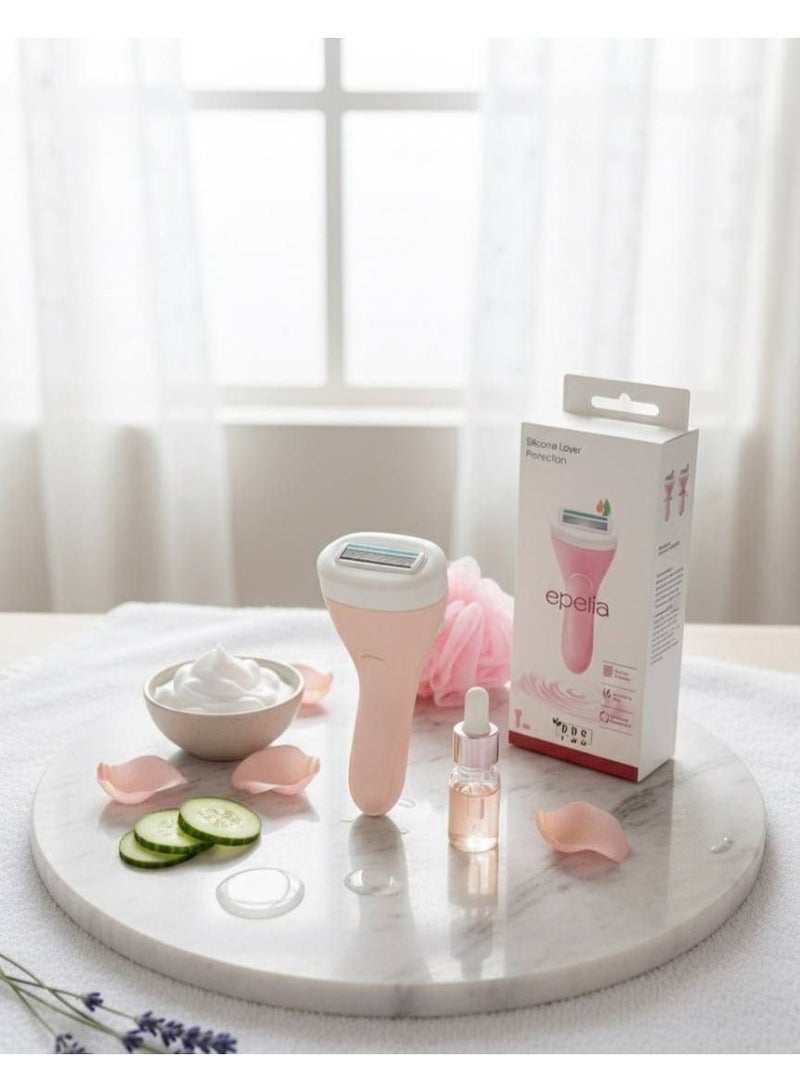 ماكينة حلاقة نسائية Epelia eBlade 6 بشفرات دقيقة وشريط ترطيب بالصبار - Image 4