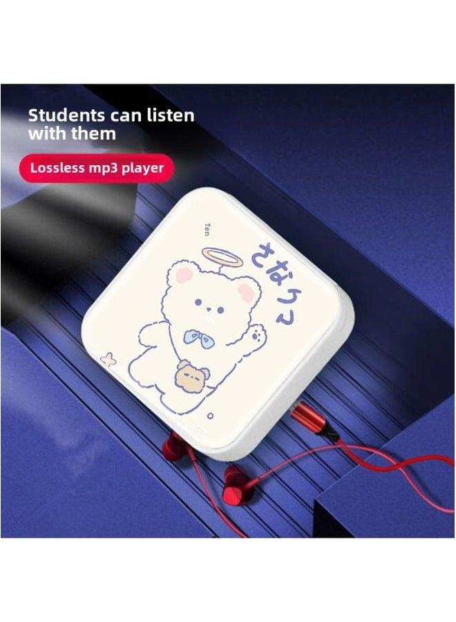 Simple Long Bar Cartoon Sports Mp3 Player Student Portable Music Card Set Digital Computer/mp3/mp3-Body Color:Jingle Cat [Green]]-Memory Capacity:Bare Metal, No Accessories - Image 5