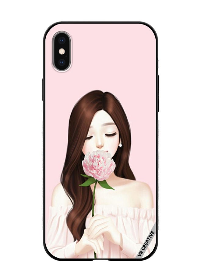 VR CREATIVE Protective Case Cover For Apple iPhone XS Max Rosy Design Multicolour - Image 1