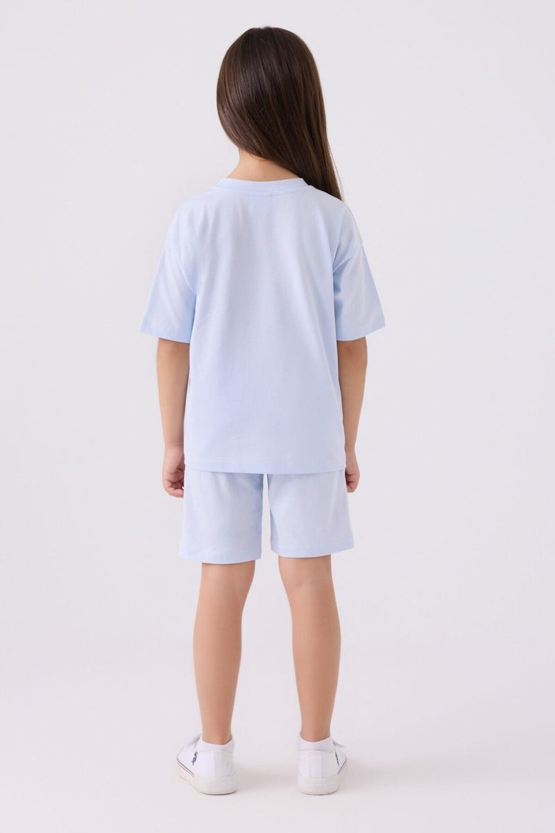 U.S. Polo Assn. Girls Light Lilac Bermuda Set  - Image 5