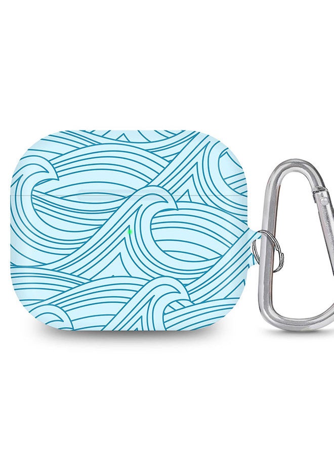 Stylizedd - StylePods Case for Airpods 3rd Gen Case With Anti-Lost Keychain - Rough Seas - Image 1