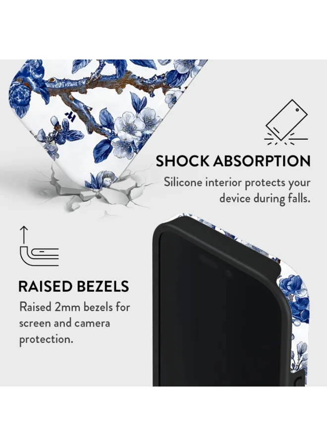 Mobcos Mobcos iPhone 17 Pro Max Chinoiserie Floral Mobcos iPhone 17 Pro Max Chinoiserie Floral Premium Case Compatible with Hybrid Dual-Layer Hard Shell + Silicone Protection - Scratch-Resistant Shockproof Mobile Cover  | Best Price UAE