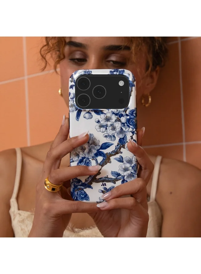 Mobcos Mobcos iPhone 17 Pro Max Chinoiserie Floral Mobcos iPhone 17 Pro Max Chinoiserie Floral Premium Case Compatible with Hybrid Dual-Layer Hard Shell + Silicone Protection - Scratch-Resistant Shockproof Mobile Cover  | Best Price UAE