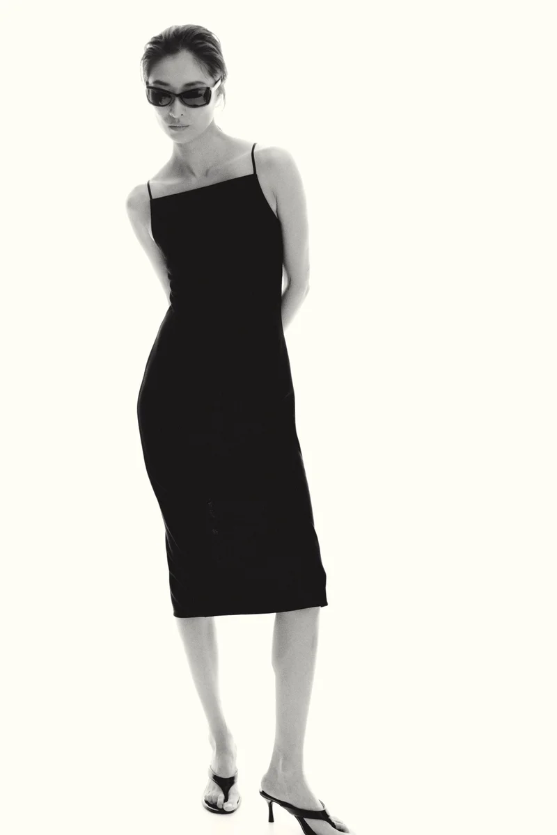 Jersey strappy dress