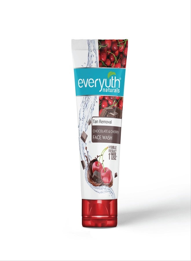 Everyuth Naturals Choco Cherry Face Wash, 150 g | Deep Cleansing Foam for Clear & Radiant Skin | Chocolate & Cherry Extracts | Daily Use Skincare - Image 1