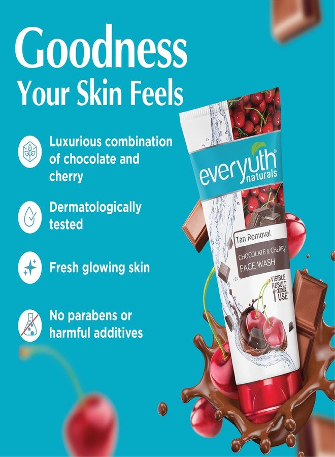 Everyuth Naturals Choco Cherry Face Wash, 150 g | Deep Cleansing Foam for Clear & Radiant Skin | Chocolate & Cherry Extracts | Daily Use Skincare - Image 5