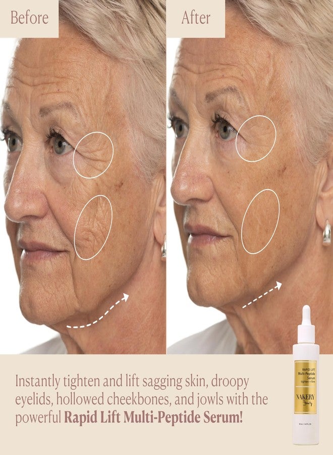 Nakery Collagen Peptide Serum for Women - Rapid Lift Face Serums for Anti Aging Face Tightening and Lifting - Multi Peptides Collagen Serum for Face & Crepey Skin to Firm Wrinkles & Sagging Skin - Image 4