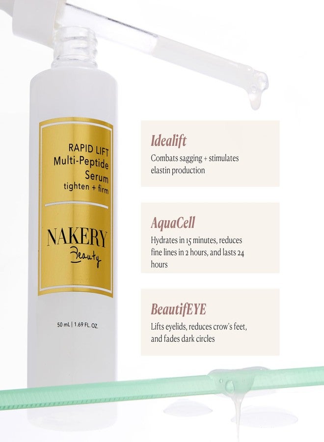 Nakery Collagen Peptide Serum for Women - Rapid Lift Face Serums for Anti Aging Face Tightening and Lifting - Multi Peptides Collagen Serum for Face & Crepey Skin to Firm Wrinkles & Sagging Skin - Image 2