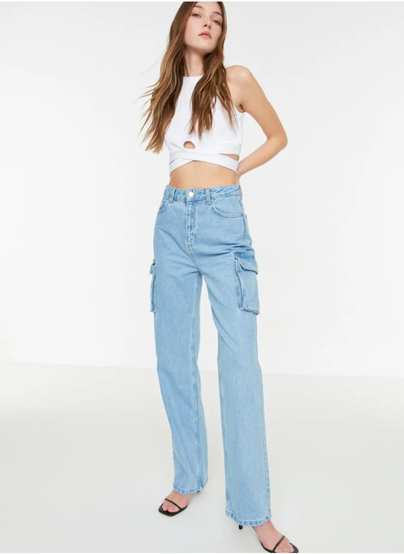 trendyol Pocket Detail Straight Jeans