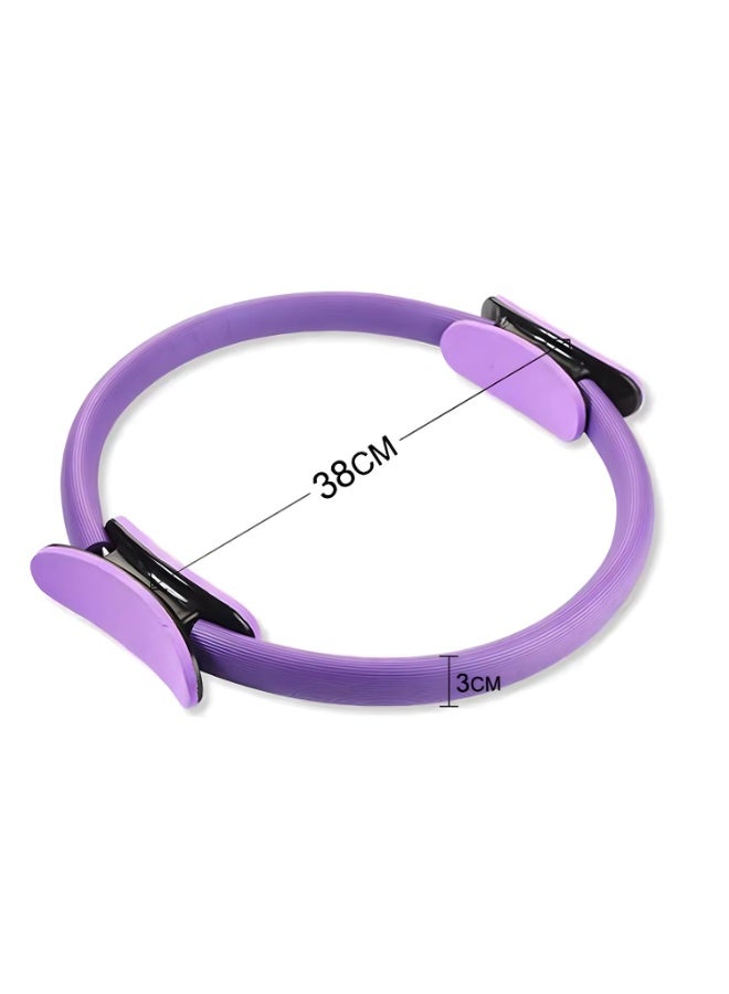 كيلا حلقة بيلاتيس دائرية من إكس سبرينج، جهاز بيلاتيس منزلي بقطر داخلي ٣٦ سم، حلقة يوغا دائرية للياقة البدنية لتقوية عضلات الفخذ، حلقات تمارين بيلاتيس للنساء، جهاز بيلاتيس دائري للياقة البدنية لتمرين الفخذ - Image 5