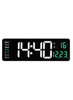 Digital Wall Clock Electronic LED Screen Colourful Time Clock With Remote