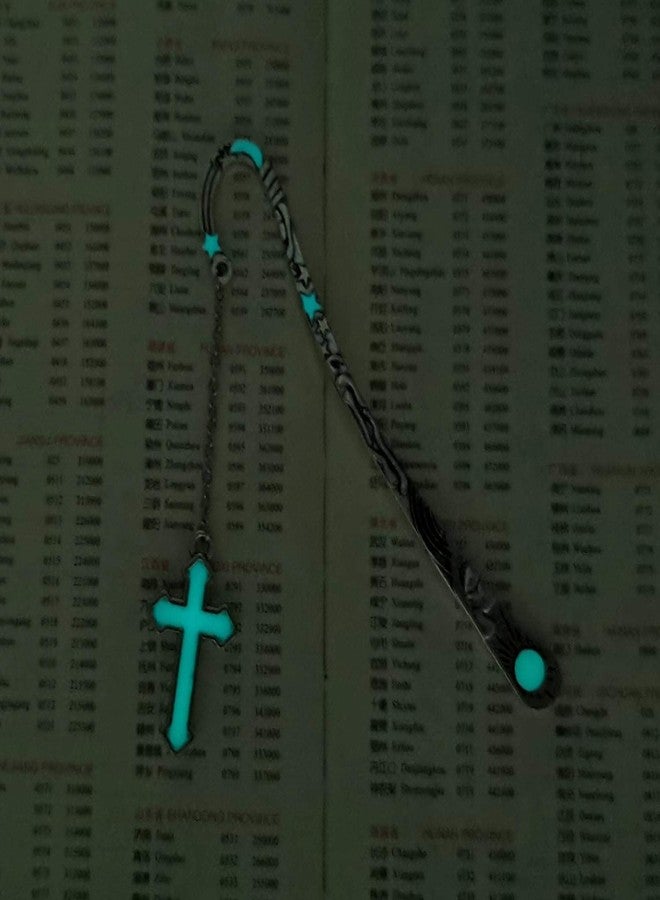 Gzrlyf Cross Bookmark Glow in The Dark Book Markers Book Lover Gifts Christian Gifts (Luminous Bookmark) - Image 4
