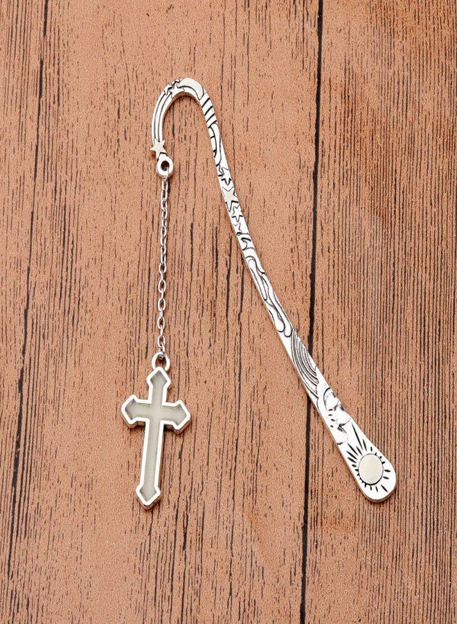 Gzrlyf Cross Bookmark Glow in The Dark Book Markers Book Lover Gifts Christian Gifts (Luminous Bookmark) - Image 2