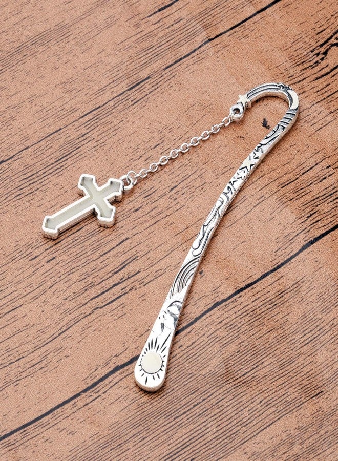 Gzrlyf Cross Bookmark Glow in The Dark Book Markers Book Lover Gifts Christian Gifts (Luminous Bookmark) - Image 3